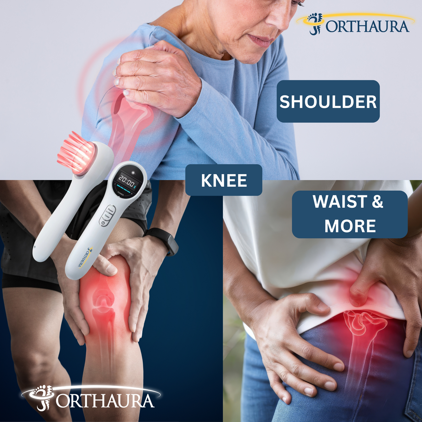 OrthauraPro™ Red Light Therapy Laser Device